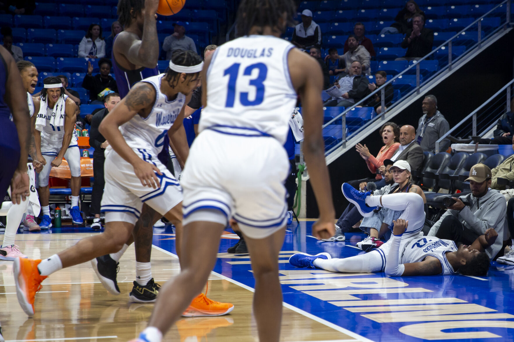 The men's basketball team cruised to victory against Abilene Christian University